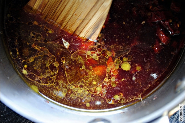 Жаренная вырезка в гранатовом соусе