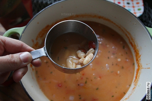 Суп с пастой фаджиоли
