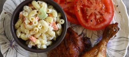 Макаронный гавайский салат