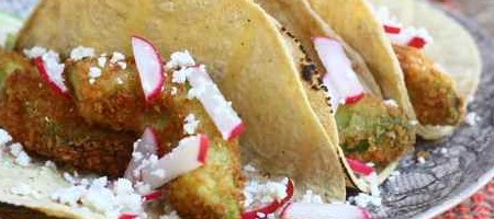 Жареный авокадо Tacos