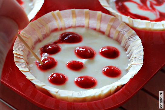 Малиновый (клубничный) чизкейк