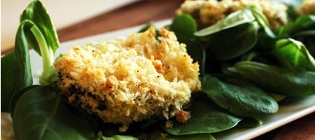 Хрустящие медальоны из козьего сыра