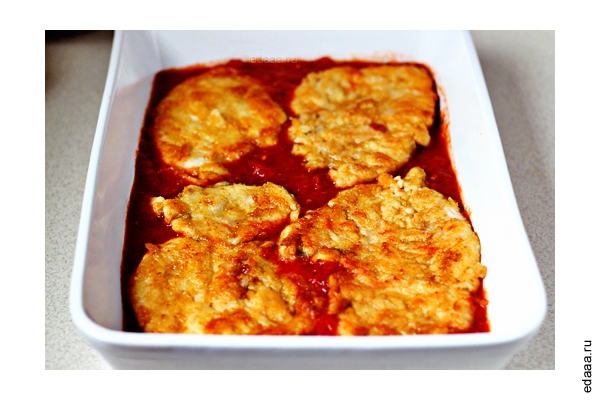 Куриная грудка с пармезаном