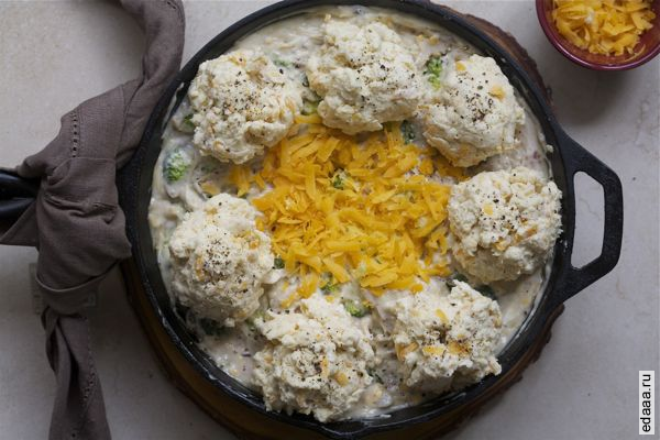 Куриная запеканка с брокколи
