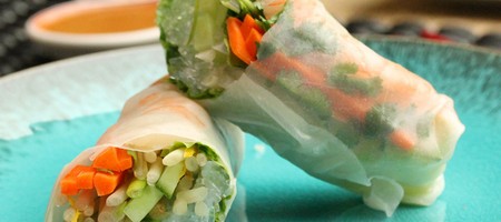 Роллы с креветками