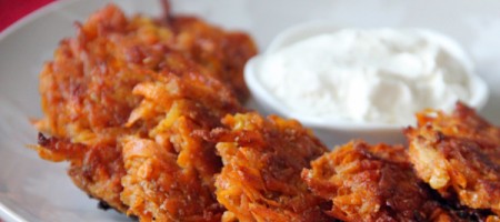 Ароматные оладьи из картофеля и яблок
