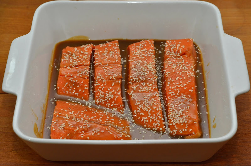 Лосось с медом и горчицей