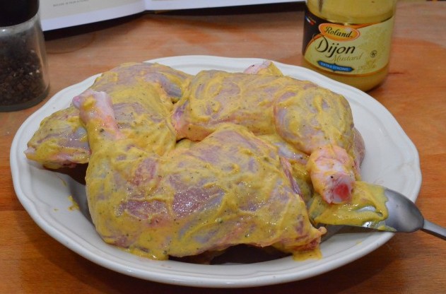 Курица c грибами