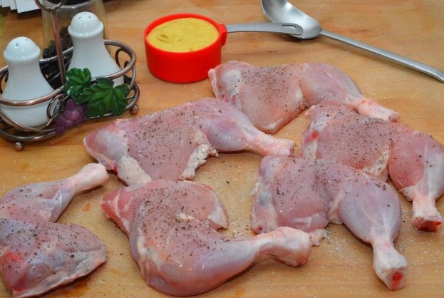 Курица c грибами