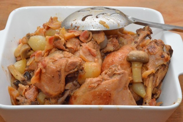 Курица c грибами