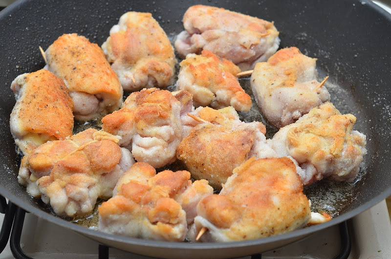 Курица с ананасом и сыром
