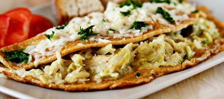 Омлет с капустной начинкой