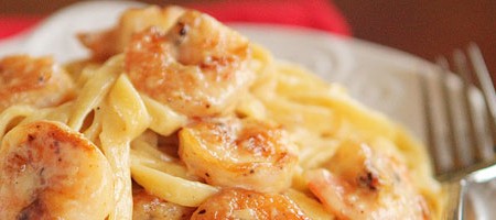 Паста с креветками