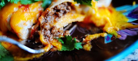Буритос с говядиной и бобами