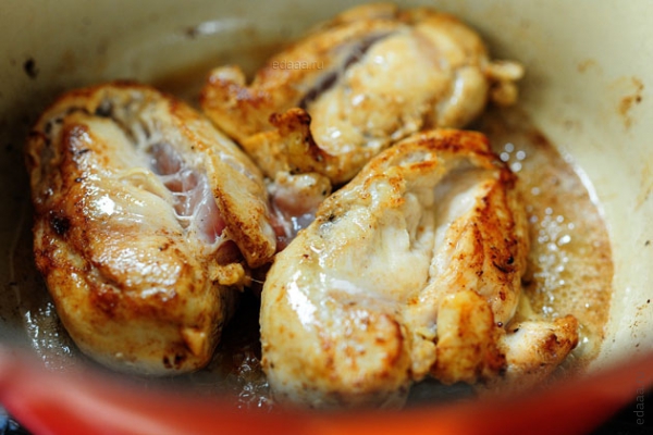Паста с виски, вином и грибами