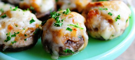 Французские грибочки с запеченным сыром