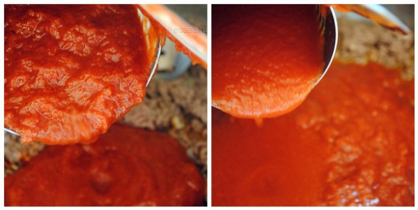 Макароны с мясным соусом