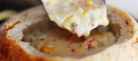 Похлебка с кукурузой и сыром