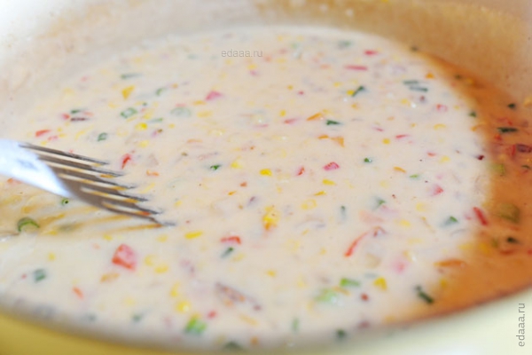 Похлебка с кукурузой и сыром