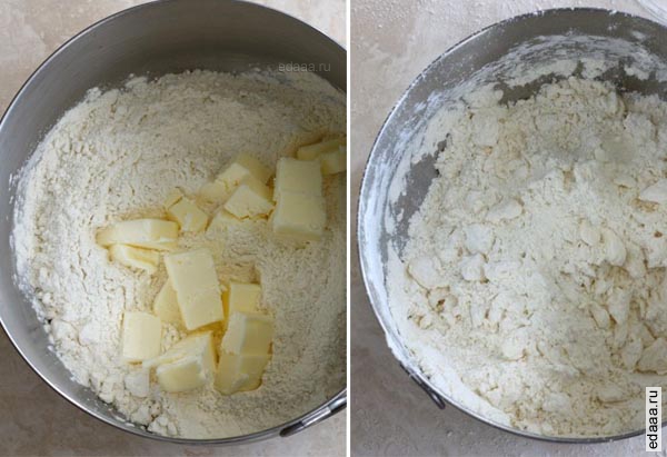 Киш со шпинатом и ветчиной