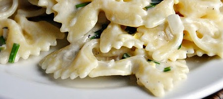 Макароны со сливочно-лимонным соусом