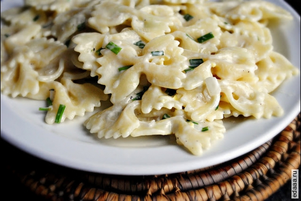 Макароны со сливочно-лимонным соусом