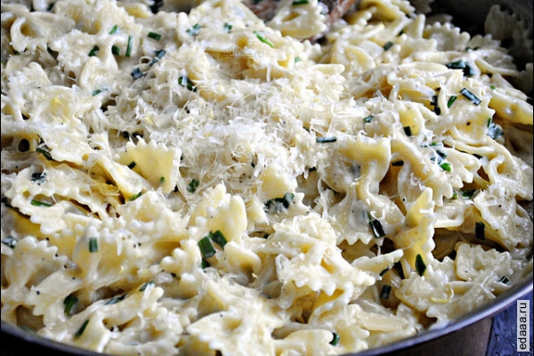 Макароны со сливочно-лимонным соусом
