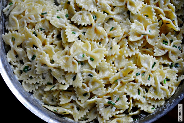 Макароны со сливочно-лимонным соусом