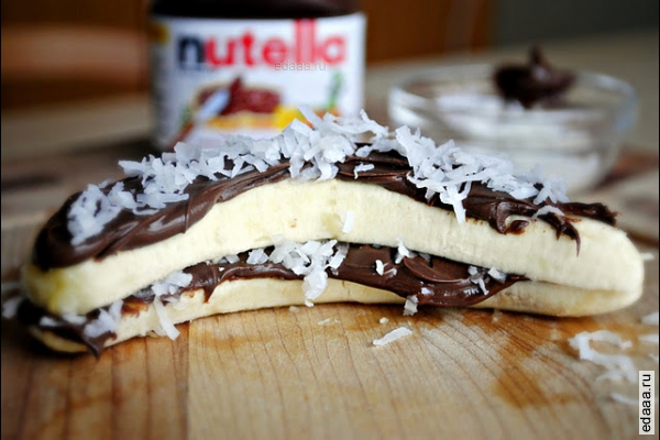 Бананы с  Nutella