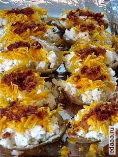 Фаршированный запеченный картофель