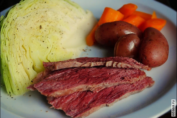 Говяжья грудинка с овощами