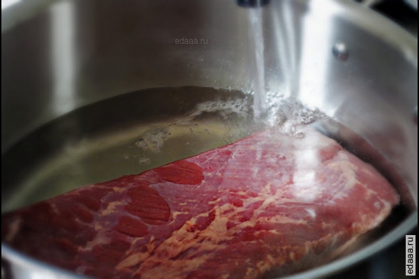 Говяжья грудинка с овощами