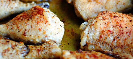 Запеченные куриные окорочка