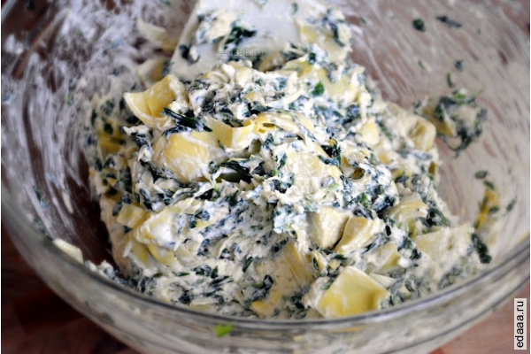 Артишоки запеченные с сыром и шпинатом