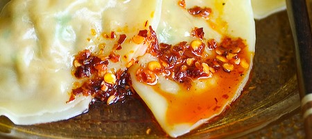 Китайские пельмени со свининой и капустой