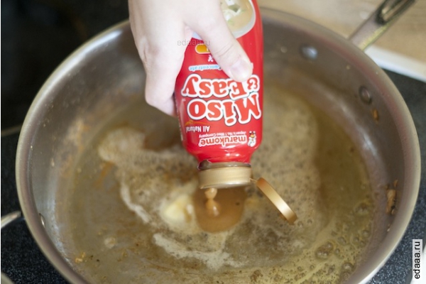 Сливочная паста мисо с курицей