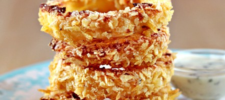 Жаренные луковые кольца