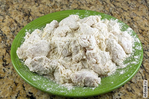 Курица фри с грейпфрутовым соусом
