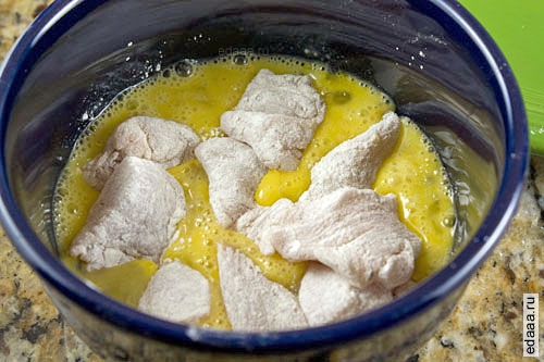 Курица фри с грейпфрутовым соусом