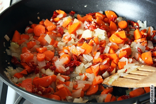 Глазунья с овощами