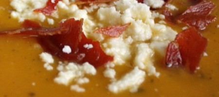 Жаренный суп с ореховым кабачком