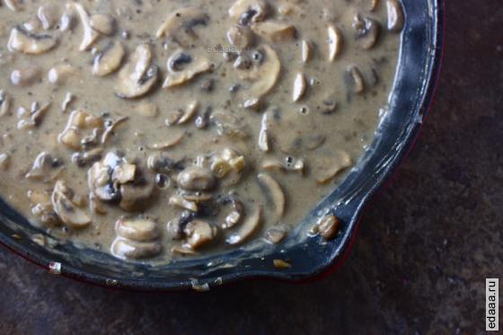Бефстроганов с клецками