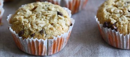 Овсяные кексы с апельсином и шоколадной стружкой