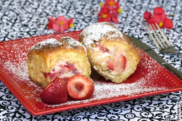 Французские тосты с клубникой