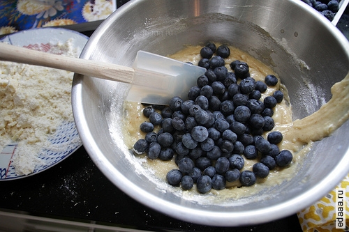 Кексы с голубикой