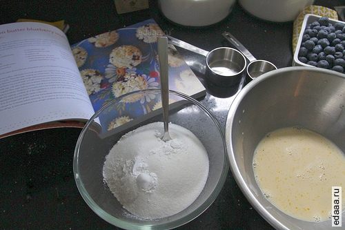 Кексы с голубикой