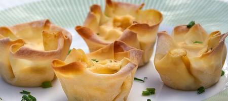Корзиночки с крабами