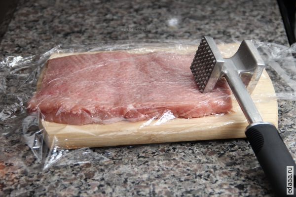 Жареная свинина с овощами