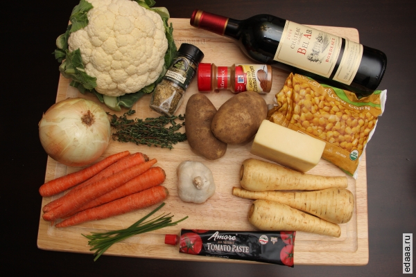 Овощная запеканка с мясом