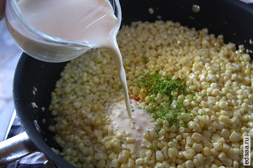 Тушеная кукуруза